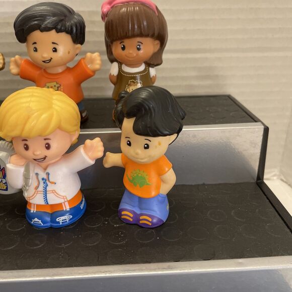 Fisher Price Little People Mixed Figure Lot Of 11 School Children Vitiligo - Picture 7 of 12